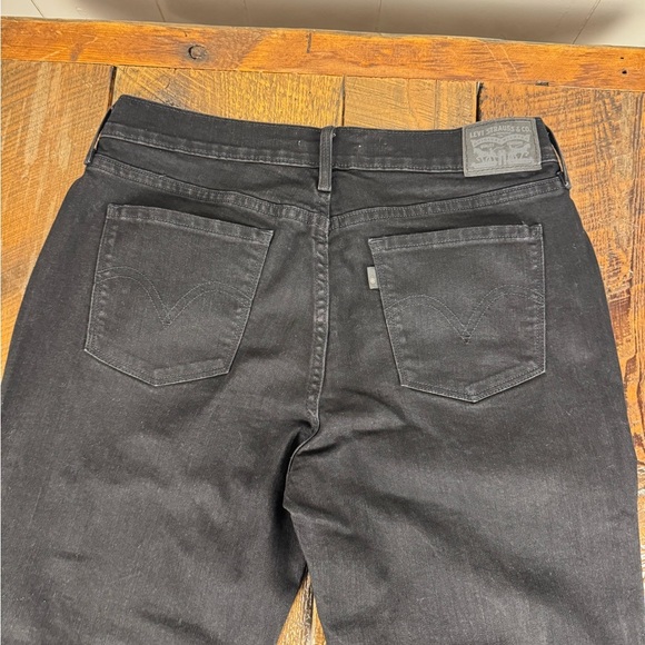 Levi’s Women’s 505 Straight Black Jeans Size 10 W30 L32 Classic Fit - Picture 7 of 11